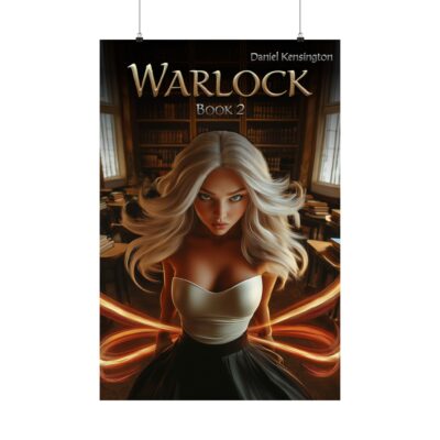 Warlock Book 2 Print, Book Lover Decor, Witchcraft Wall Art, Gift for Readers, Unique Home Decor