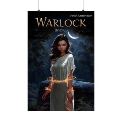 Warlock Fantasy Poster, Witch Art Print, Mystical Wall Decor, Book Cover Art, Magical Home Decoration, Spiritual Gift