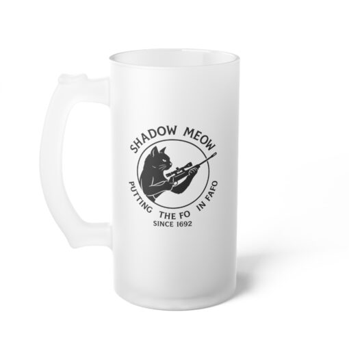 Shadow Meow - Frosted Glass Beer Mug