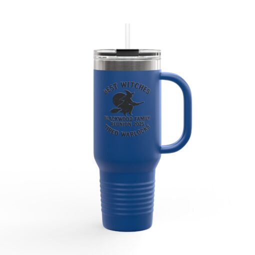 Blackwood Family Reunion Insulated Travel Mug - Best Witches, Tired Warlocks