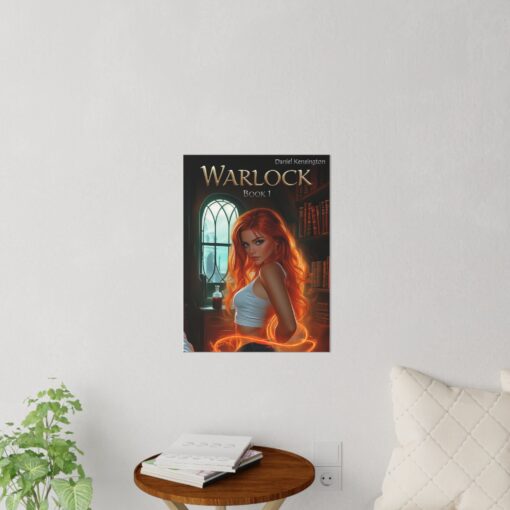 Warlock Book 1 Wall Decals - Enchant Your Space, Fantasy Home Decor, Reading Nook Art, Book Lover Gift, Witchy Wall Art