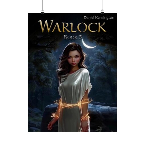 Warlock Fantasy Poster, Witch Art Print, Mystical Wall Decor, Book Cover Art, Magical Home Decoration, Spiritual Gift