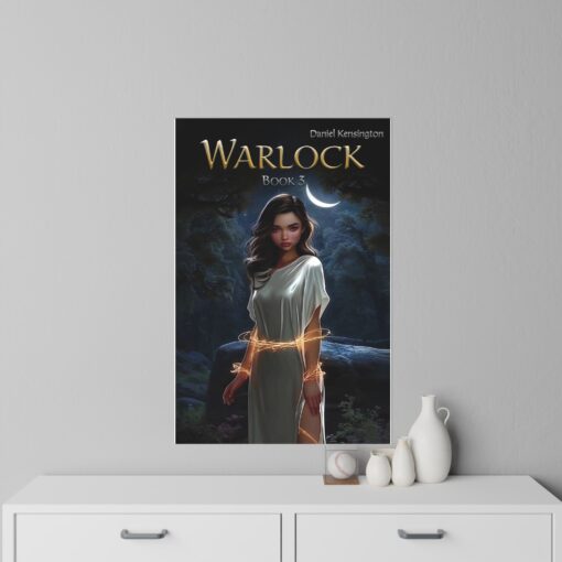 Warlock Book 3 Wall Decals, Fantasy Wall Art, Warlock Decor, Home Accents, Witchy Aesthetic, Bookish Gift Ideas