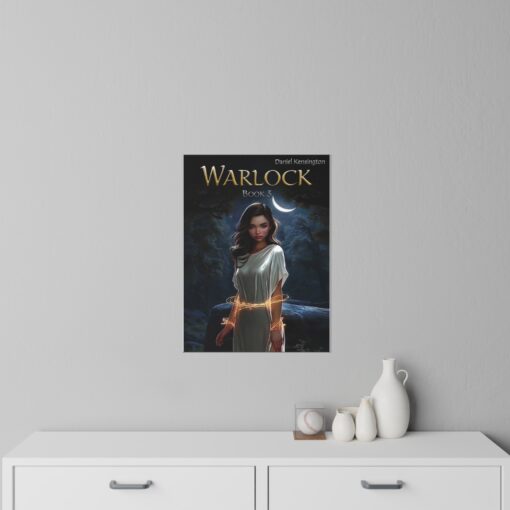 Warlock Book 3 Wall Decals, Fantasy Wall Art, Warlock Decor, Home Accents, Witchy Aesthetic, Bookish Gift Ideas