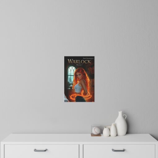 Warlock Book 1 Wall Decals - Enchant Your Space, Fantasy Home Decor, Reading Nook Art, Book Lover Gift, Witchy Wall Art