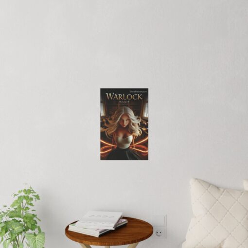 Warlock Book 2 Wall Decals for Fantasy Lovers, Home Decor, Bookish Gifts, Reading Nook, Magical Room Decoration