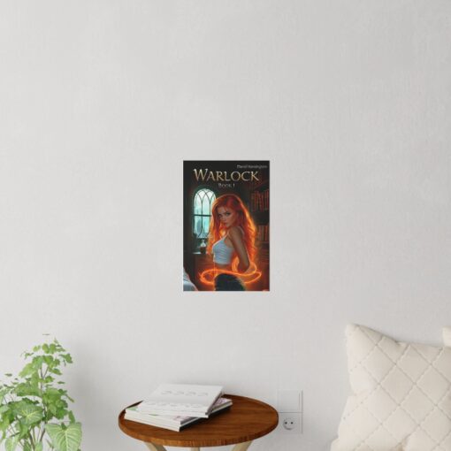 Warlock Book 1 Wall Decals - Enchant Your Space, Fantasy Home Decor, Reading Nook Art, Book Lover Gift, Witchy Wall Art