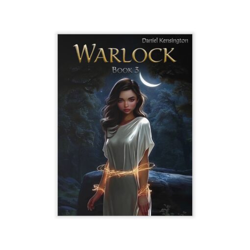 Warlock Book 3 Wall Decals, Fantasy Wall Art, Warlock Decor, Home Accents, Witchy Aesthetic, Bookish Gift Ideas