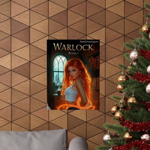 Warlock Book 1 Vertical Poster, Wall Art, Magical Home Decor, Witchy Room Decoration, Book Lover Gift
