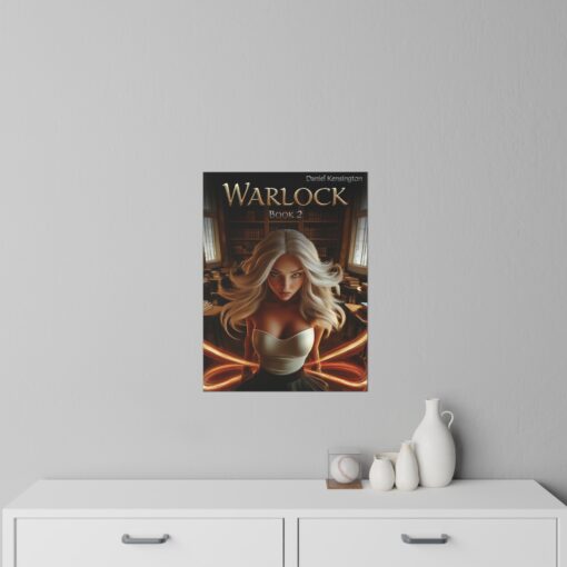 Warlock Book 2 Wall Decals for Fantasy Lovers, Home Decor, Bookish Gifts, Reading Nook, Magical Room Decoration