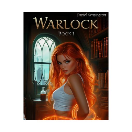 Warlock Book 1 Vertical Poster, Wall Art, Magical Home Decor, Witchy Room Decoration, Book Lover Gift