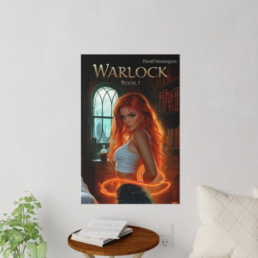 Warlock Book 1 Wall Decals - Enchant Your Space, Fantasy Home Decor, Reading Nook Art, Book Lover Gift, Witchy Wall Art