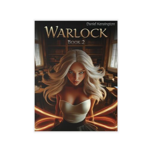 Warlock Book 2 Wall Decals for Fantasy Lovers, Home Decor, Bookish Gifts, Reading Nook, Magical Room Decoration