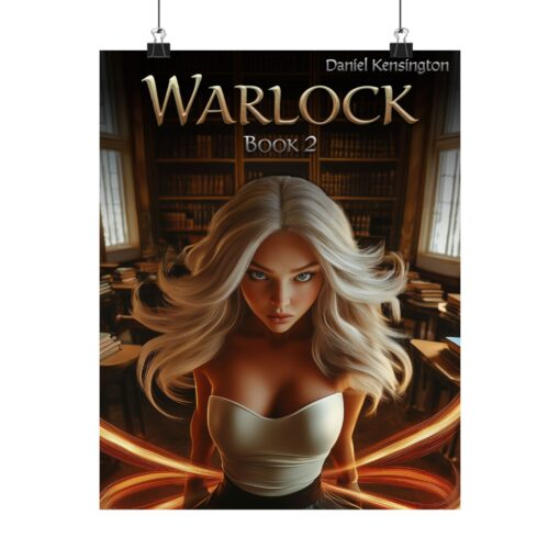 Warlock Book 2 Print, Book Lover Decor, Witchcraft Wall Art, Gift for Readers, Unique Home Decor