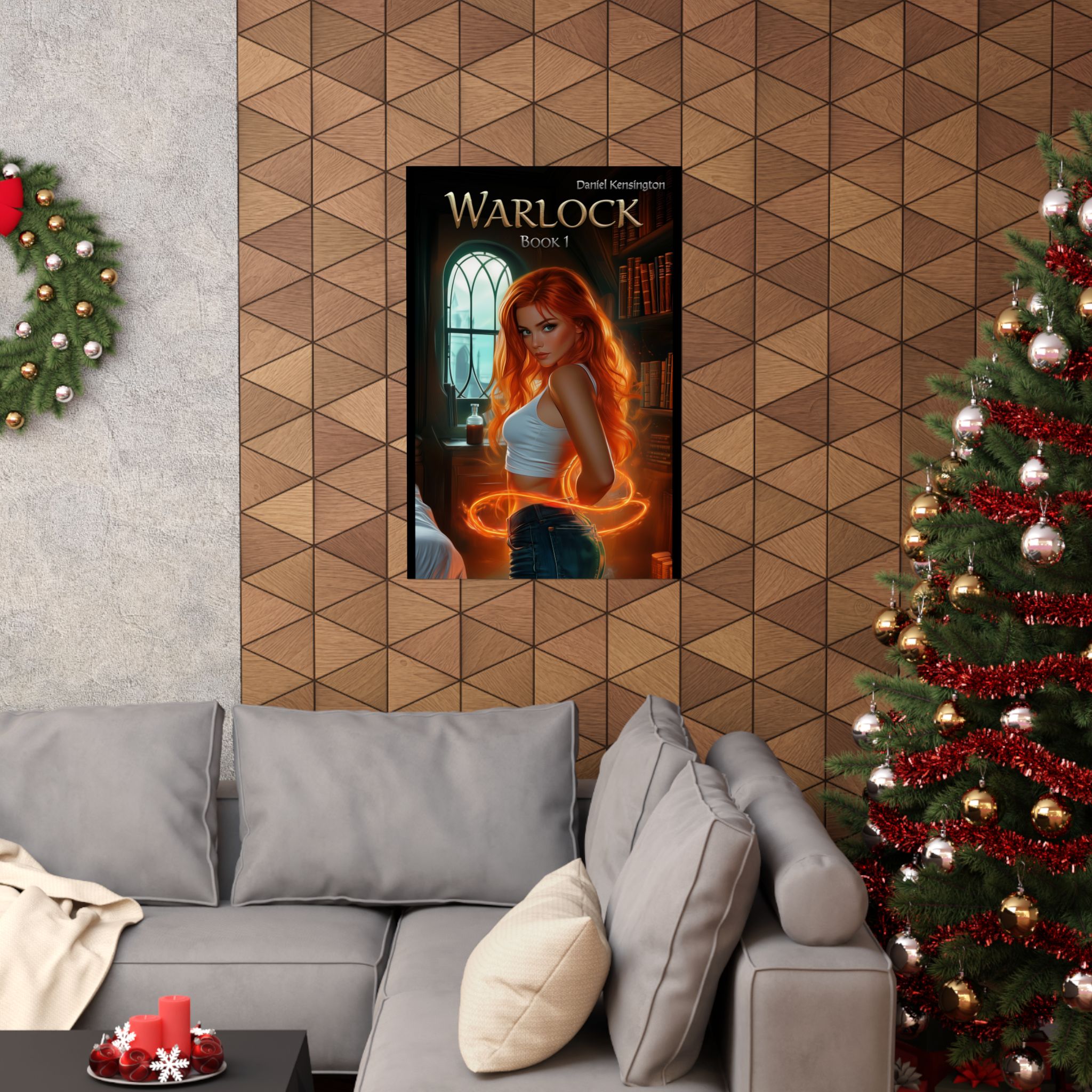Warlock Book 1 Matte Poster — Fantasy Magic Book Cover Wall Art - Image 8