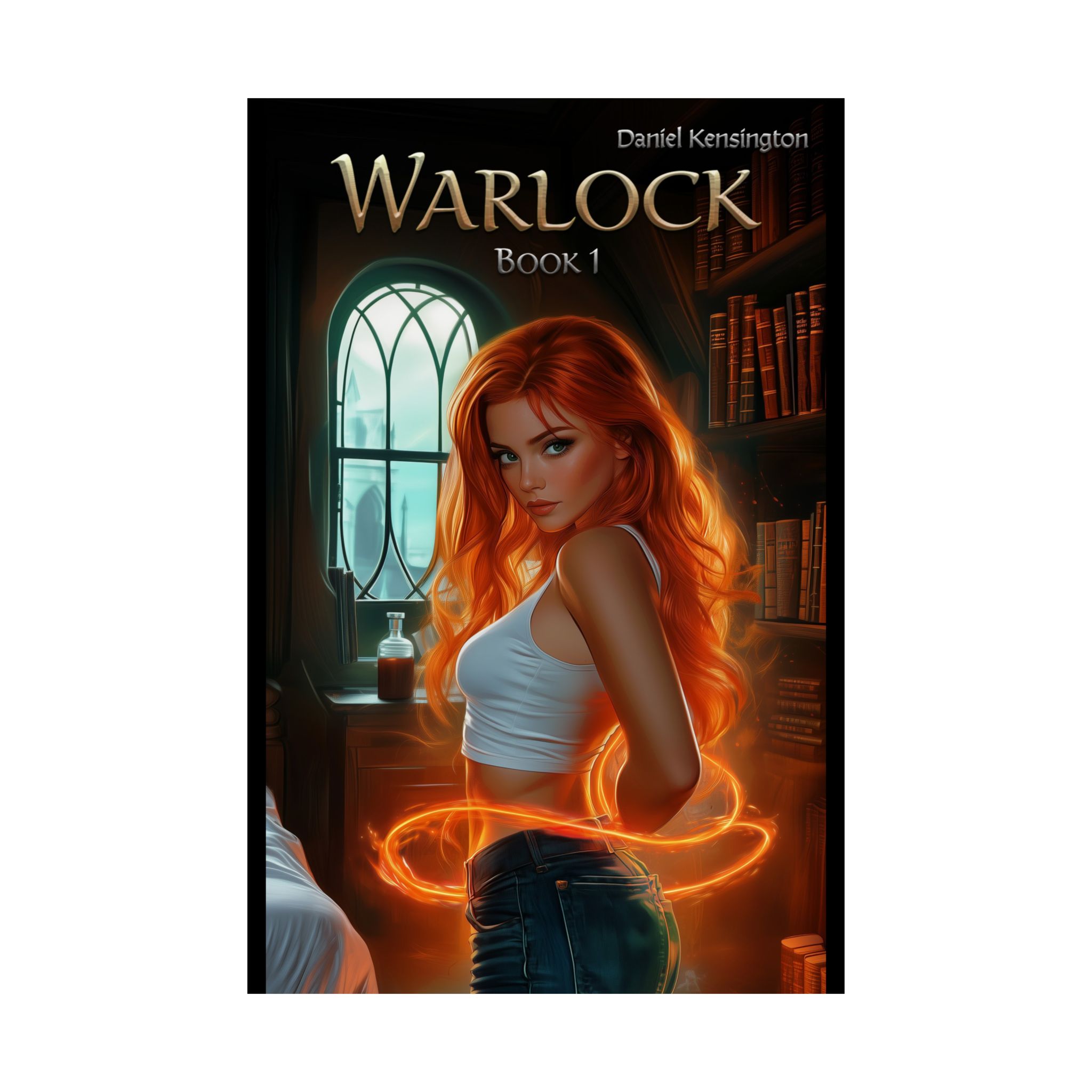 Warlock Book 1 Matte Poster — Fantasy Magic Book Cover Wall Art - Image 2