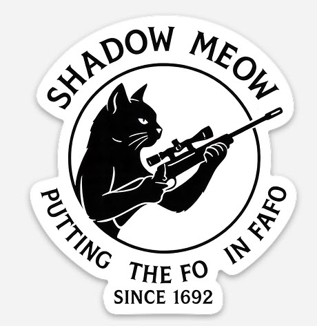 ShadowMeowSticker Warlock Stickers - 3 pack - Banshees, Shadow Meow, Ball Down!