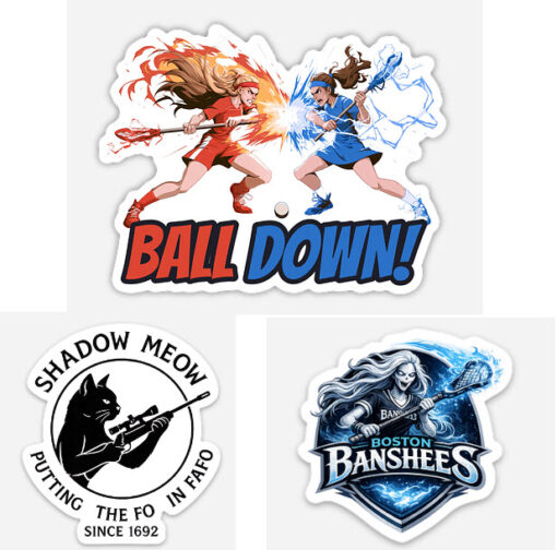 StickerPack Warlock Stickers - 3 pack - Banshees, Shadow Meow, Ball Down!